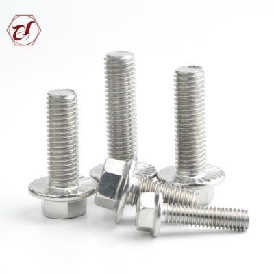 Hex Head Stainless Steel 316 Screw with Teeth Flange Bolt