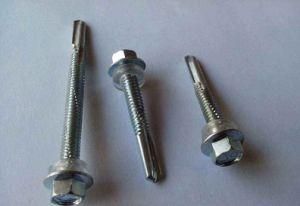 Hex Head Self Drilling Screw with Zinc Plated 8# *1&prime;&prime;, 1 1/2, 2&prime;&prime;