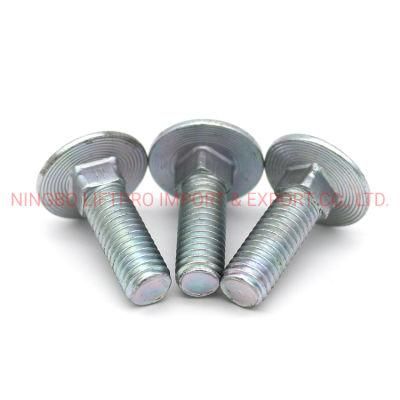 M8 Stainless Steel DIN603 Mushroom Head Round Head Square Neck Carriage Bolt with Hex Nut