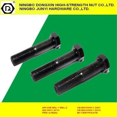 Black Fastener Hex Head Bolt Full Thread 8.8 DIN933
