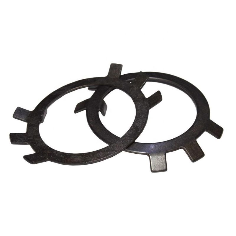 M10 - M200 Steel Black Oxide DIN 70952 Tab Washers for Slotted Round Nuts