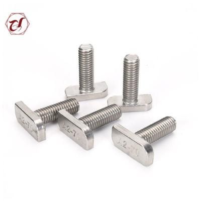 Full Thread 304 Stainless Steel T Head Bolt 304 Hammer Head Bolt