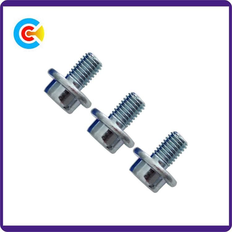 DIN/ANSI/BS/JIS Carbon-Steel/Stainless-Steel Non-Standard Hexagonal with Round Head Knurled Screws