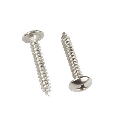 Nickel Plated Cross Recessed Phillips Truss Mushroom Head Self-Tapping Screw Jisb1122t