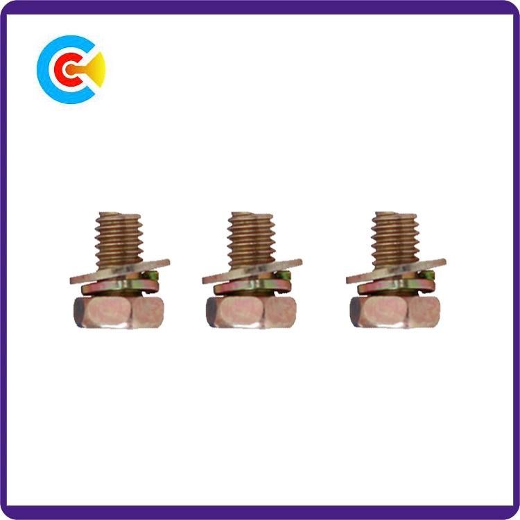 DIN/ANSI/BS/JIS Carbon-Steel/Stainless-Steel 4.8/8.8/10.9 Galvanized Cross Angle Flange Screws for Building