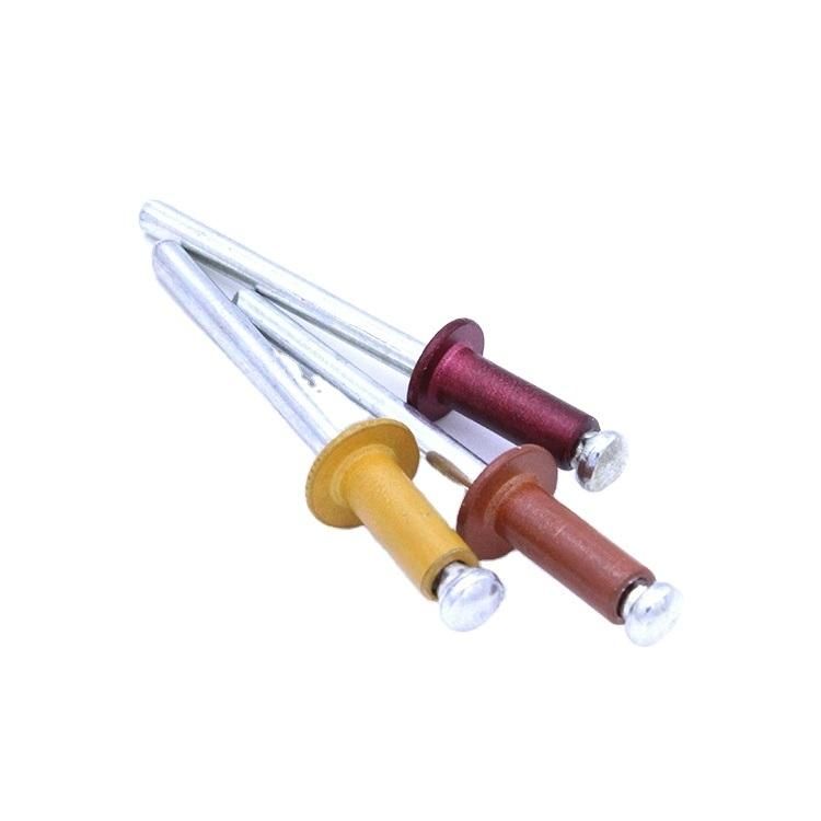 Colored Large Flange Blind Rivets Aluminum