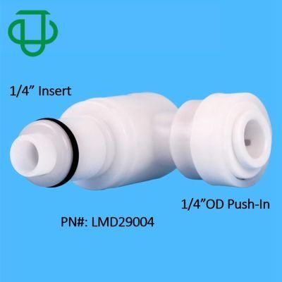 1/4&prime; &prime; 5/16&prime; &prime; Od Pneumatic Push in Pipe Fittings Plastic 90 Degree Elbow Valved Quick Disconnect Couplings Tube Fittings