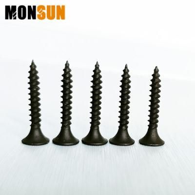 M3.5X25 Black/Grey Phosphated pH Recess Bugle Head Fine Thread Self-Tapping Drywall Screw for Plasterboard