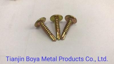 Yellow Zinc Truss Head Cross Drive Self -Tapping Screws