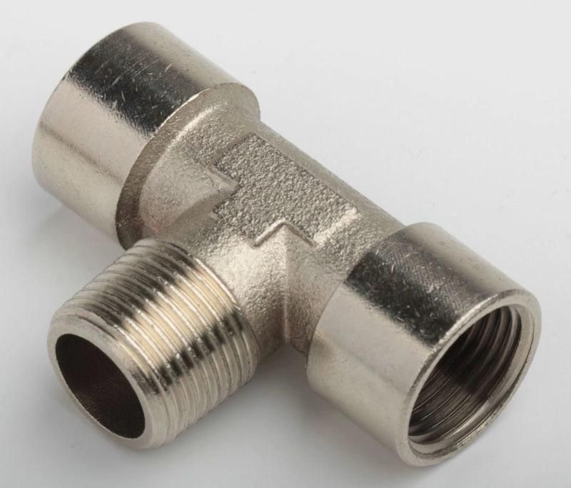 Xhnotion Pneumatic Brass Connector Male 1/4 Thread T Brass Fittings