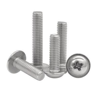 Wholesales Nickel Plated Cross Recessed Phillips Pan Round Good Polishing Stainless Steel M1 Micro Machine Screw