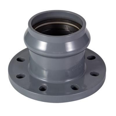 PVC Faucet Flange with Rubber Ring Joint for Water Supply