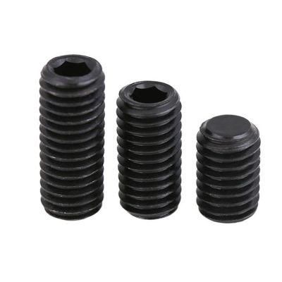Grade4.8/8.8/10.9/12.9 DIN 913/DIN 914/DIN 915/DIN 916 Black Oxide Flat End Hexagon Socket Set Screw