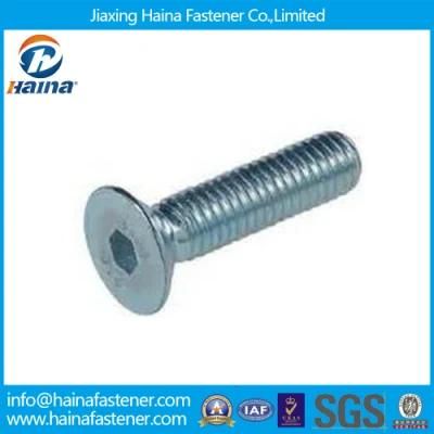 DIN7991 Zinc Plated Countersunk Head Machine Screw with Hex Socket