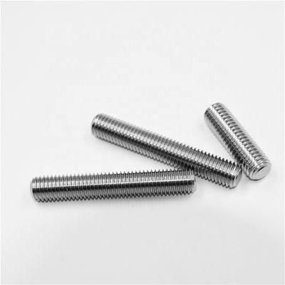 Best Selling Type Standard Inox Double End Threaded Stud Bolt Full Threaded 304 Stainless Steel Threaded Rod Bolt