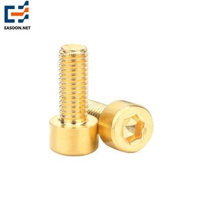 Brass Screws with Nut Cup Head Screw Brass Hexagonal Socket Screw