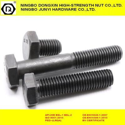 Full Thread 8.8 Black Fastener Hex Head Bolt DIN933