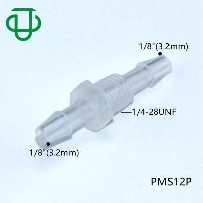 Plastic 1/8 Inch 3.2mm Hose Barb 1/4-28unf Thread Bulkhead Union Panel Mount Pipe Fittings