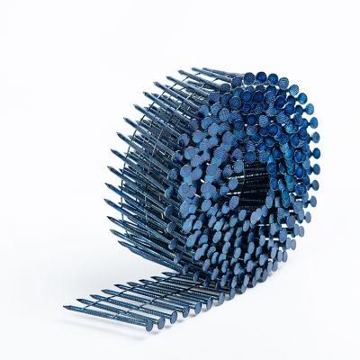 Smooth Shank Blue Coil Nail for Packaging Making