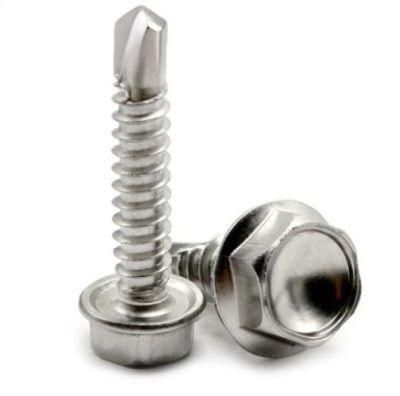 M10-M12 Stainless Steel External Hexagon Drill Tail Screw Huasi Self Tapping Self Drilling Screw