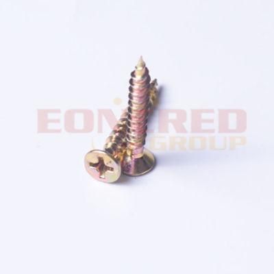 Cross Countersunk Head Self-Threading Pin Zinc Plain Tapping Chipboard Screw