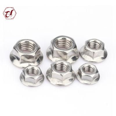 DIN6923 Stainless Steel 304 Hex Head Flange Nut/SS316 Flange Nut