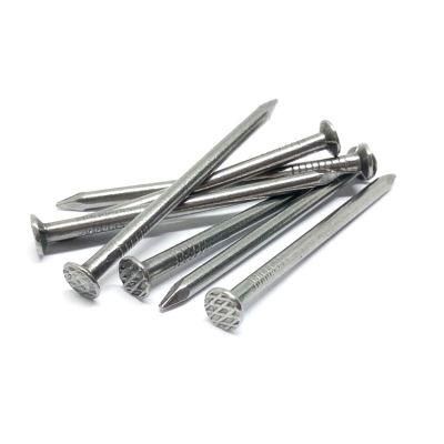 Common Round Wire Nail with Checkered Head Diamond Point