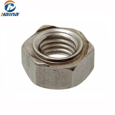 Size M6 DIN929 Stainless Steel Hexagon Weld Nut