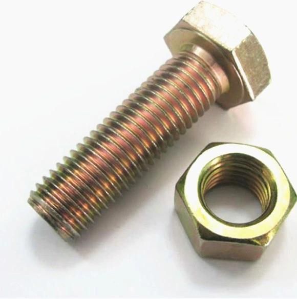Hot DIP Galvanized Hex Hexagon Bolt and Nut 4.8/5.8 /6.8 /8.8 Thread Bolt