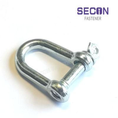 China Factory Wholesale Hardware Rigging Electric Galvanized U Shaped Shackle Us Type Steel Drop Forged Screw Pin D Anchor Shackle