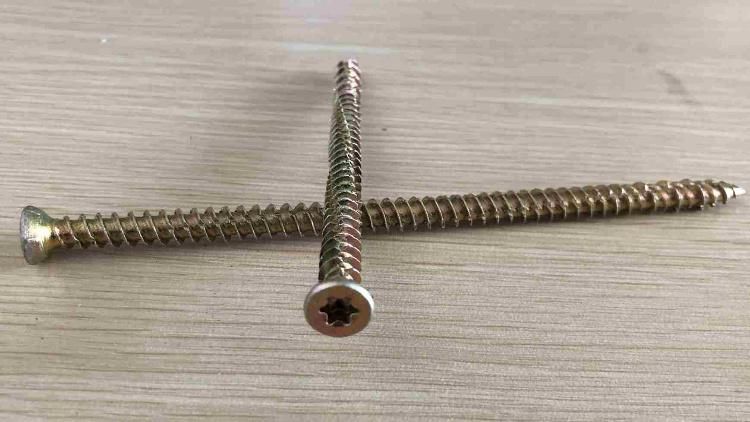 Torx Recess T30 Concrete Screws Yellow Zinc Plated
