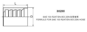 SAE 100 R2AT/EN 853 2SN Hydraulic Fittings (00200)
