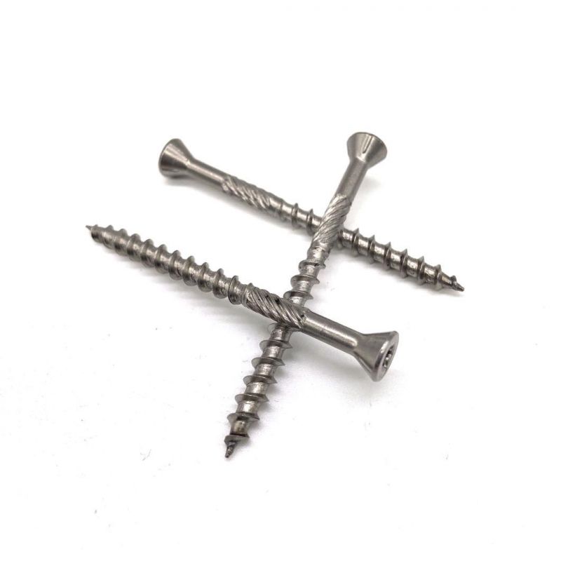 304 316 Stainless Steel Deck Screws/ Countersunk Head Self-Drilling Screw/Knurled Screw