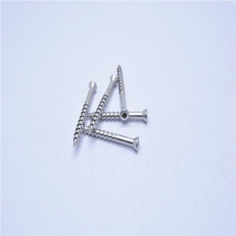 Stainless Steel Countersunk Square Drive Deck Screw/Wood Screw