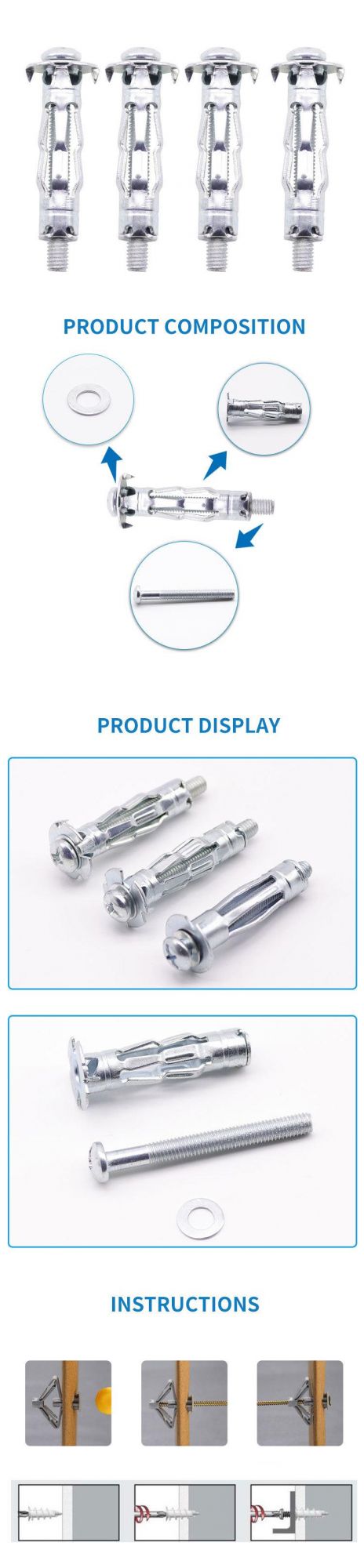 Bulk Packing or Other Hexagon Full Thread Self Tapping Screw