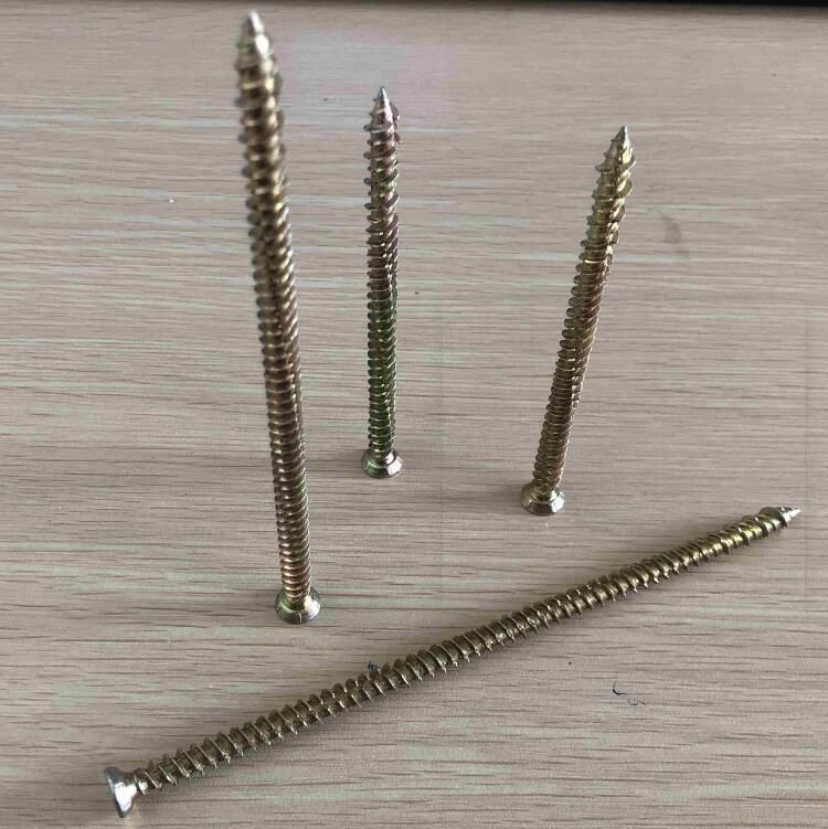 Torx Recess T30 Flat Head Concrete Screws Yellow Zinc Plated