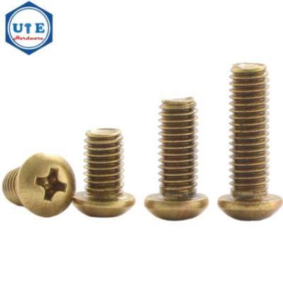 Hot Sales Brass Screw Pan Head Cross Recess Drives Machine Screws DIN7985 M8X100