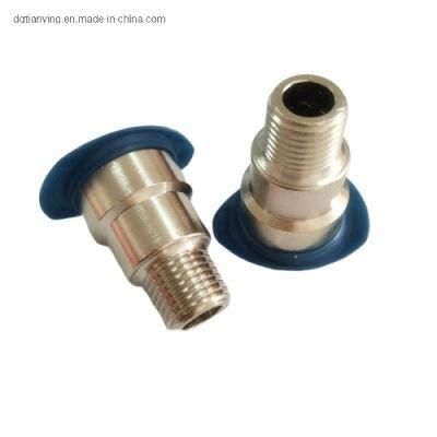 Staubli Brass Mold Male Hose Fitting with Blue Ring