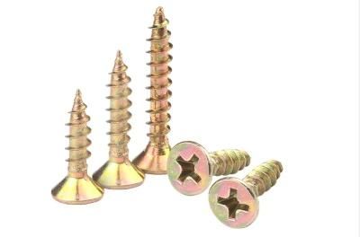 Color Zinc Plus Hard Cross Countersunk Self Tapping Screws