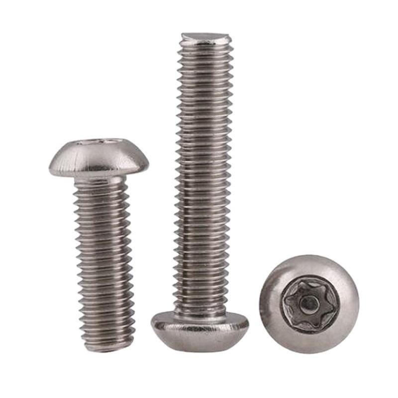 Pan Button Head Trox Socket Security Screw Bolt with Pin Anti Vvandal Anti Theft Machine Screw Stainless Steel