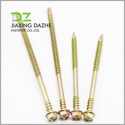 Self Drilling Screw Hex Washer Head Screw Zinc Plated