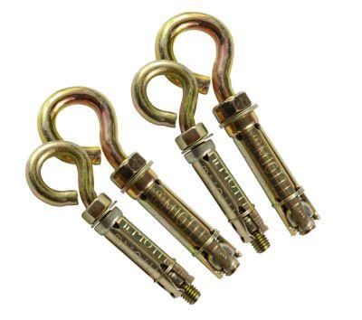 China Wholesale Fastener Hardware China Zinc Plated 4PCS Fix Bolt with Eye Heavy Duty Concrete Anchor Bolts M10 M12 M16