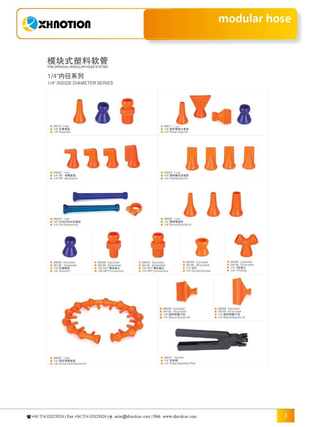 Xhnotion Pneumatic Plastic Modular Hose Positionable Hose Flexible Hose Connector 3/4′′ End Cap