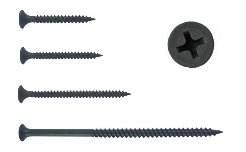 High Quality Black Phosphated pH Recess Self Tapping Fine Thread pH #2 Plasterboard Drywall Screws