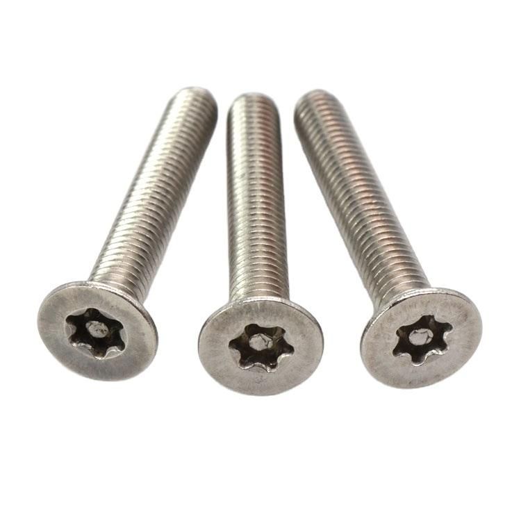 Countersunk Torx Flat Head Security Head Screw with Pin