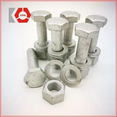 High Quality HDG Hexagonal Hex Bolt DIN933 /Hex Bolt DIN931 with Washer Cheap