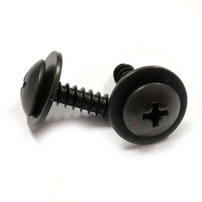 Oxide Black Truss Head Phillips Combination Sem Self Tapping Screws with Washer