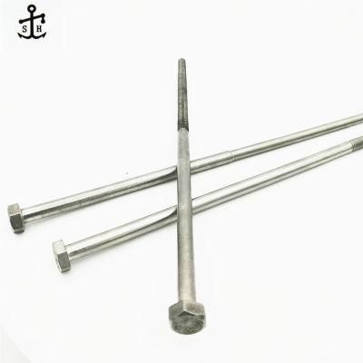 Customized Stainless Steel Solar Ground Machine Extra Long Hexagon Head Screws Bolts