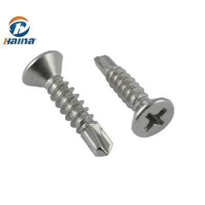 Stainless Steel Countersunk Phillips Head Self Drilling Screws DIN7504