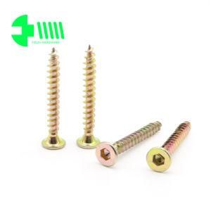 Furniture Hardware Screw with Flat Head Allen Key Drive